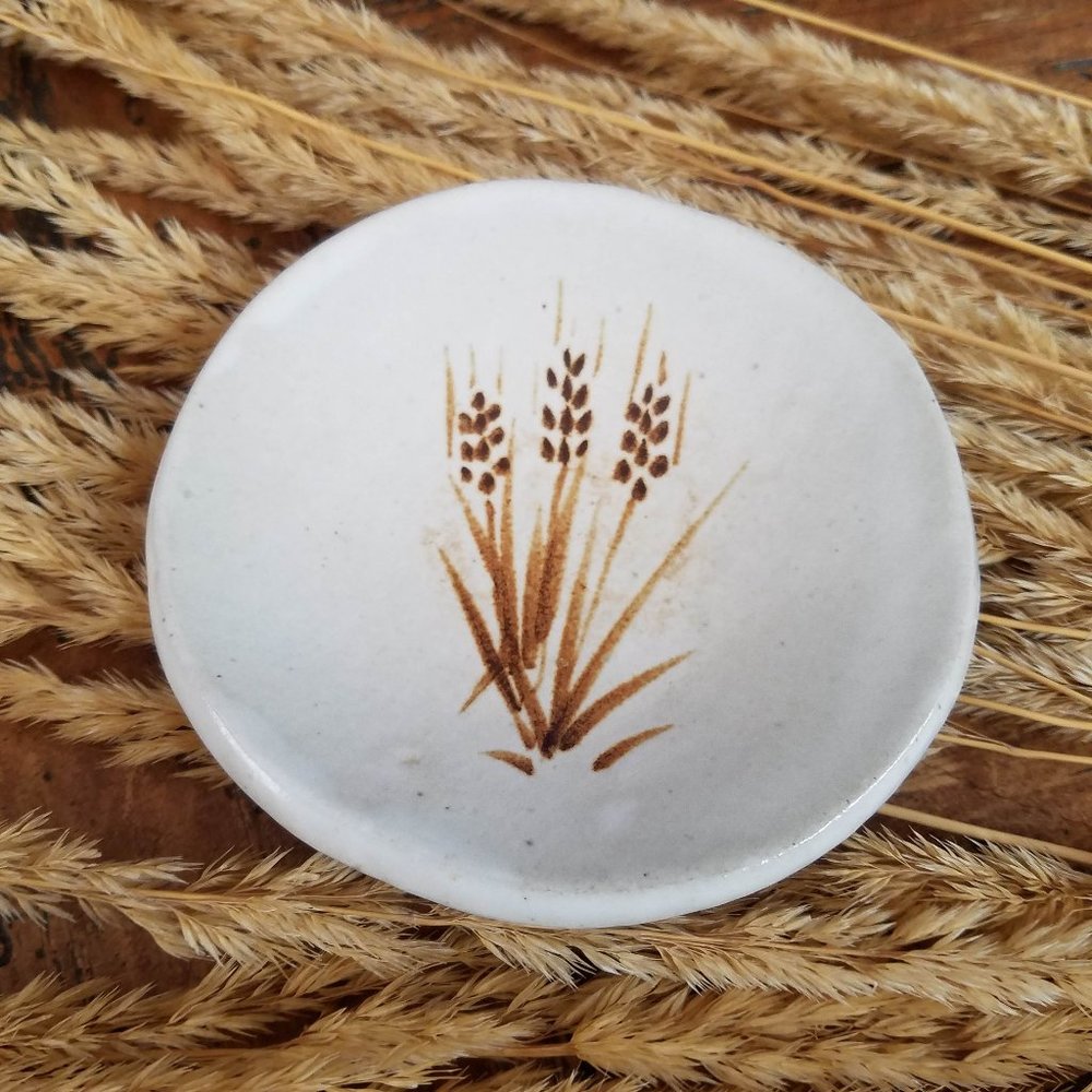 Wheat ceramic catchall handmade